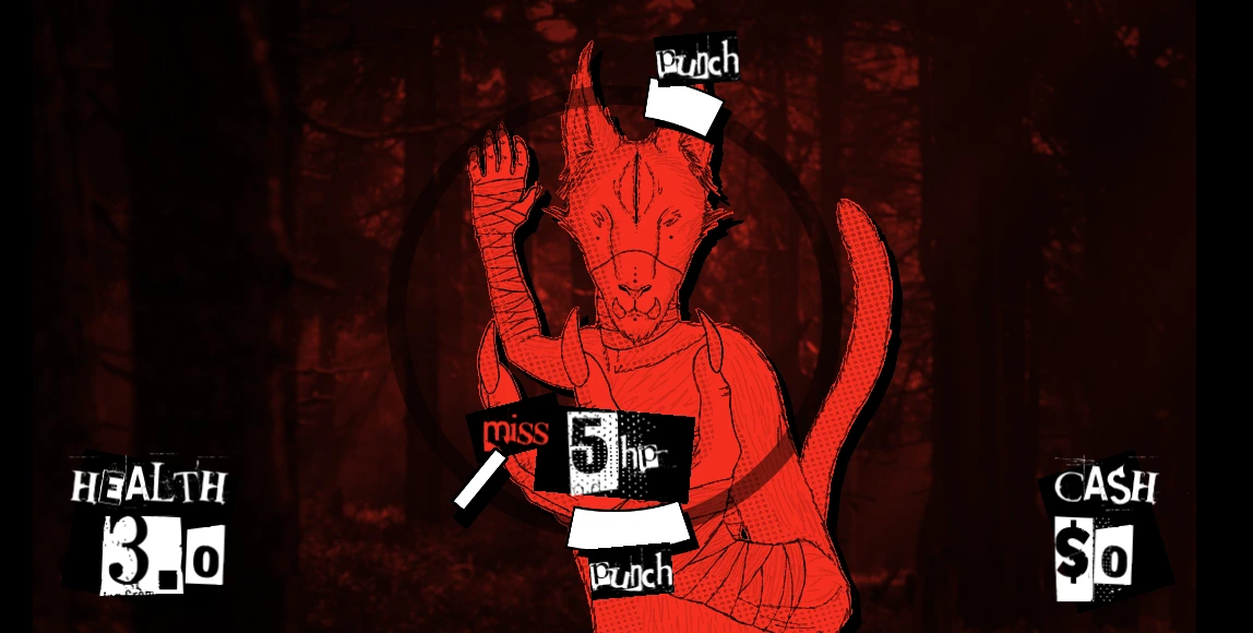 Death Spiral gameplay and interface scene